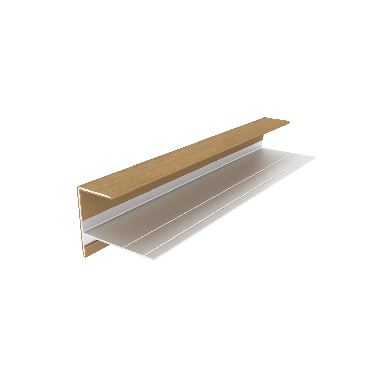 Eindprofiel NewTechWood Aluminium t.b.v. gevelbekleding | Red Cedar - Afbeelding 3