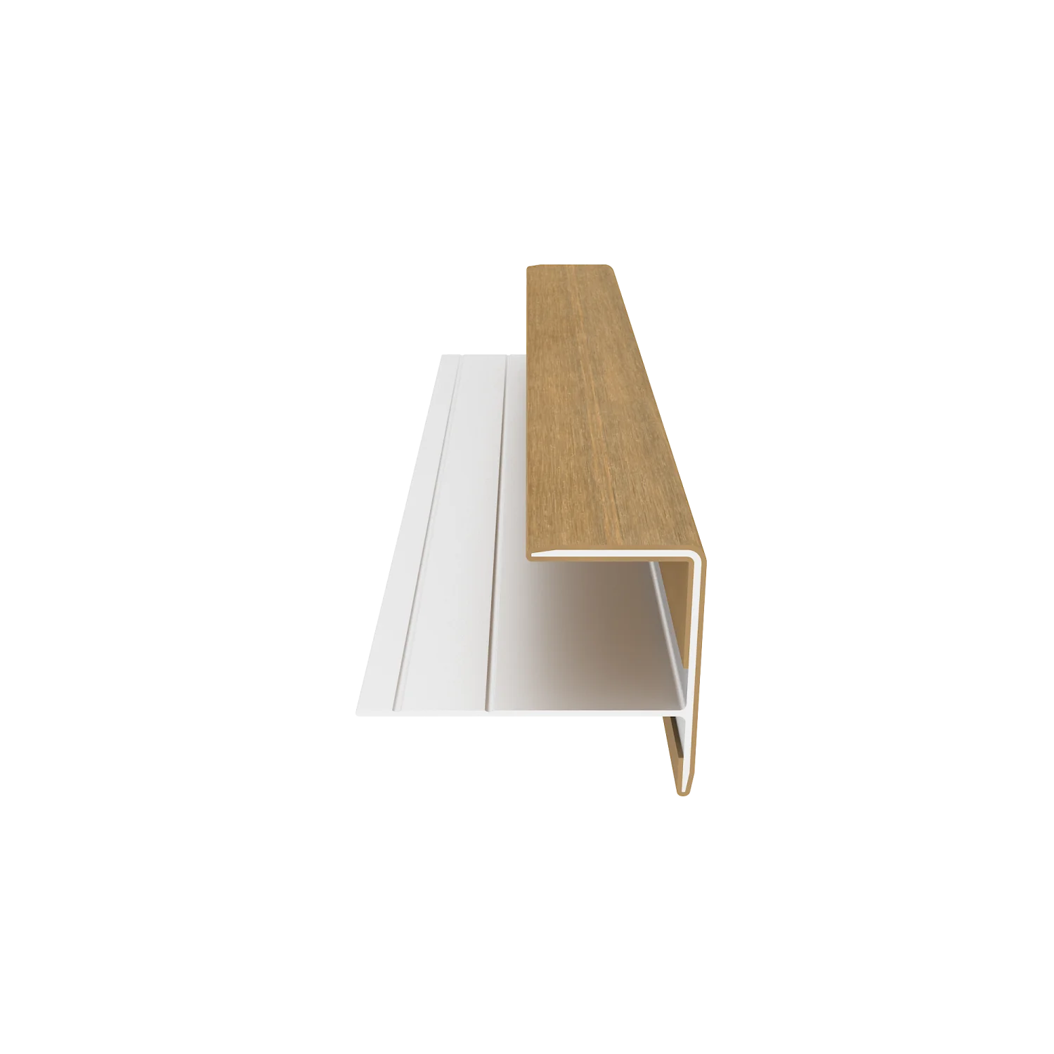 Eindprofiel NewTechWood Aluminium t.b.v. gevelbekleding | Red Cedar - Afbeelding 2