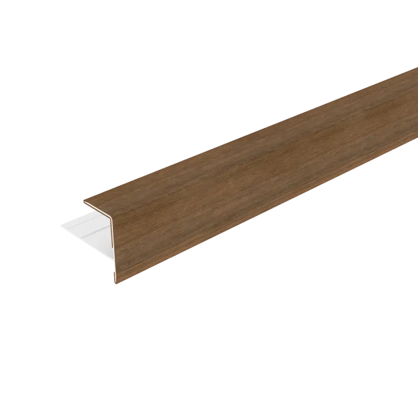 Eindprofiel NewTechWood Aluminium t.b.v. gevelbekleding | Teak