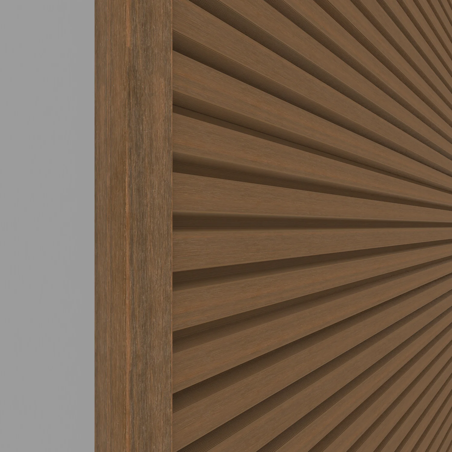 Eindprofiel NewTechWood Aluminium t.b.v. gevelbekleding | Teak - Afbeelding 4
