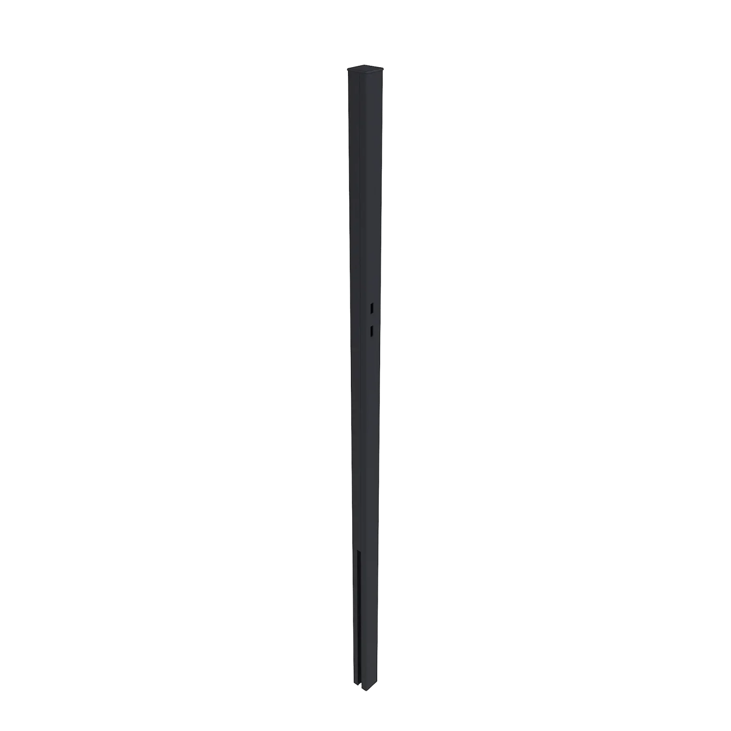 Poortpaalset met paalkap NewTechWood Aluminium | Zwart | 8 x 8 x 270 cm - Afbeelding 3