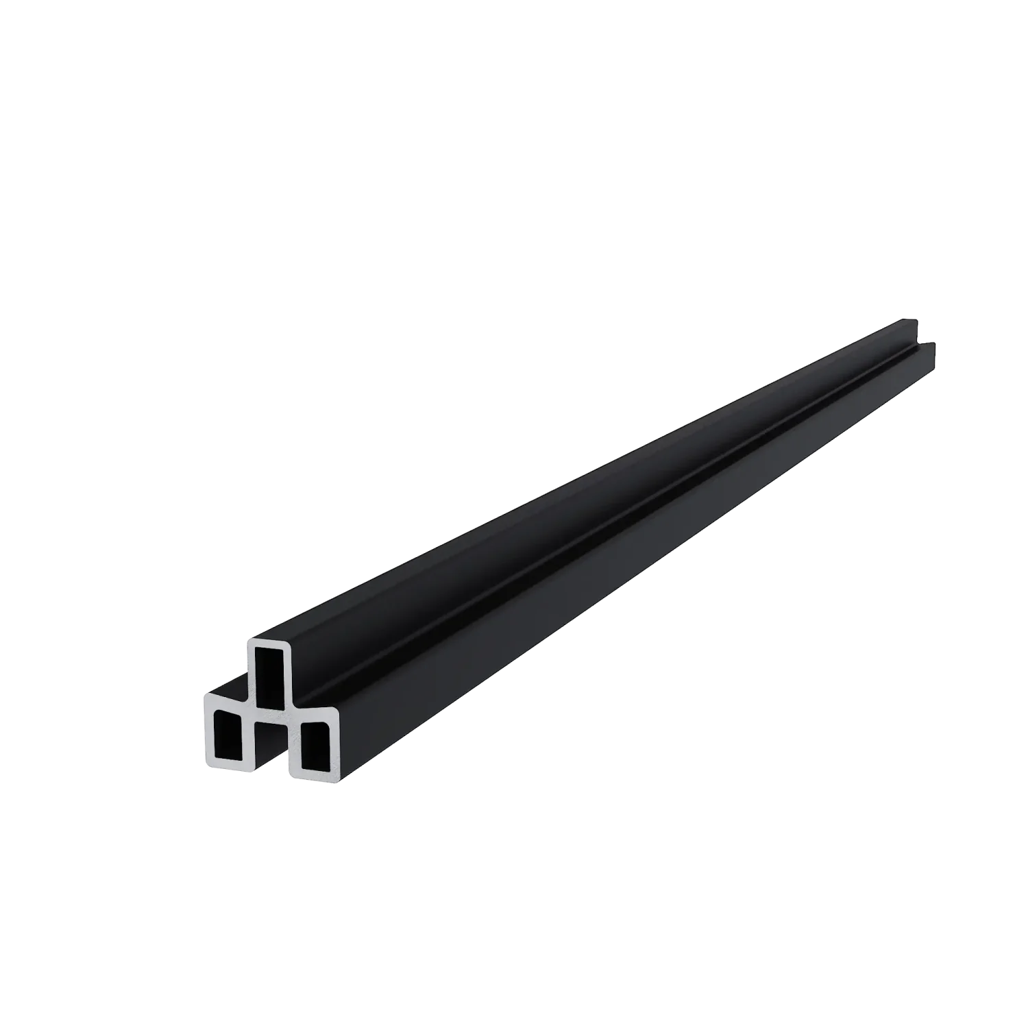 Frameset NewTechWood Aluminium t.b.v triple schuttingplanken | Zwart - Afbeelding 2