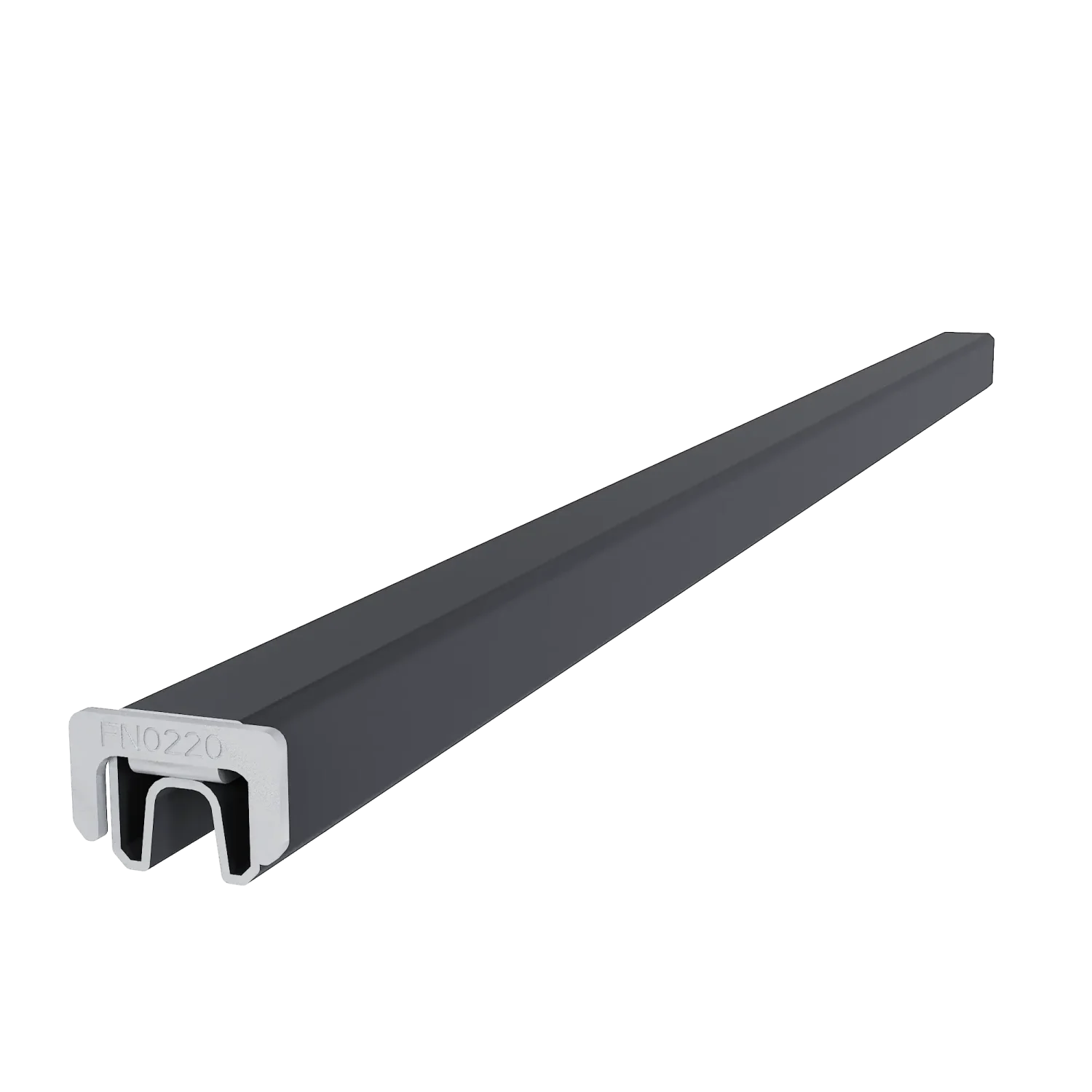 Frameset NewTechWood Aluminium t.b.v reguliere schuttingplanken | Zwart - Afbeelding 3