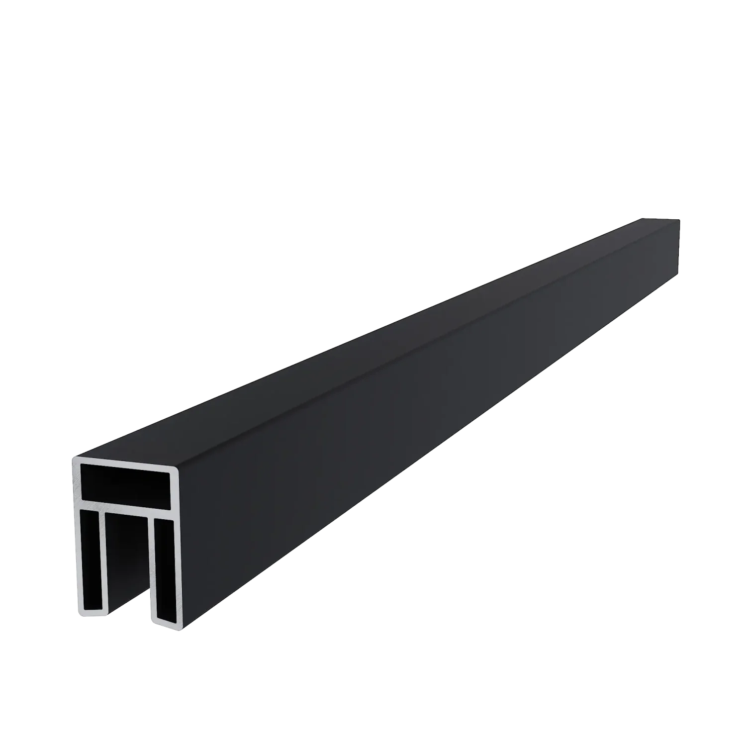 Frameset NewTechWood Aluminium t.b.v triple schuttingplanken | Zwart - Afbeelding 3