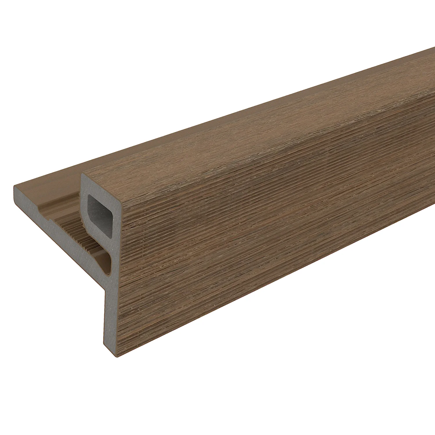 Eindprofiel NewTechWood Composiet t.b.v. wandbekleding | Teak