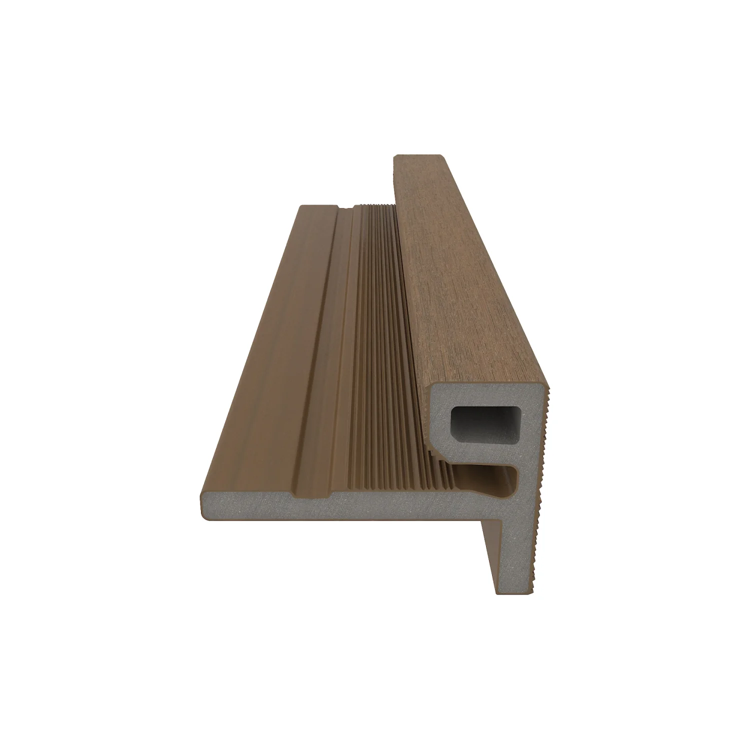 Eindprofiel NewTechWood Composiet t.b.v. wandbekleding | Teak - Afbeelding 2