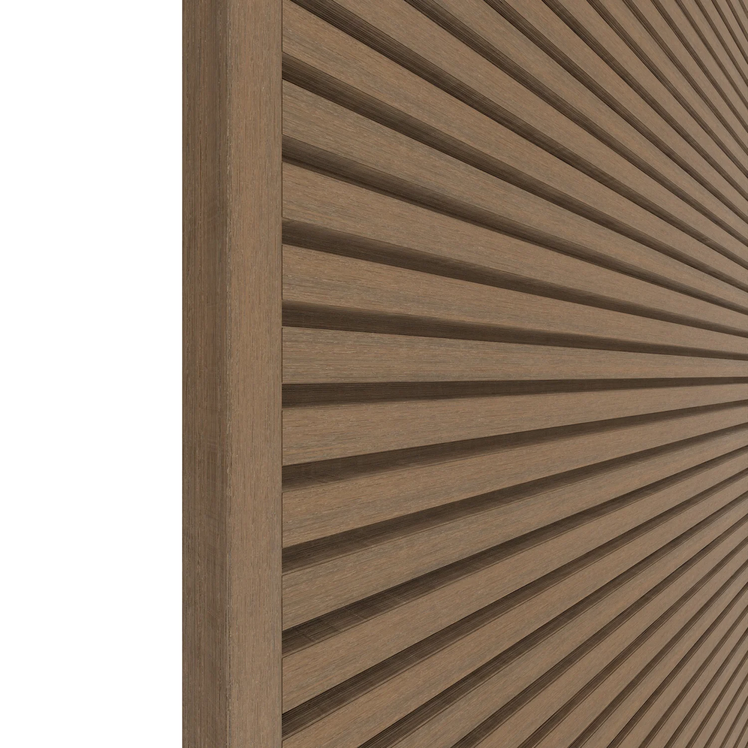 Eindprofiel NewTechWood Composiet t.b.v. wandbekleding | Teak - Afbeelding 4