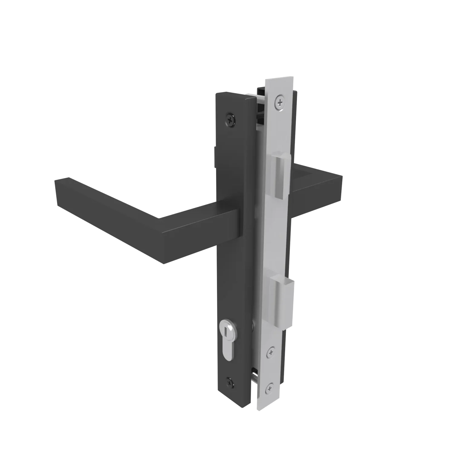 Deur NewTechWood Composiet | Aluminium frame | Horizontaal Triple | Red Cedar | 100 x 195 cm - Afbeelding 3