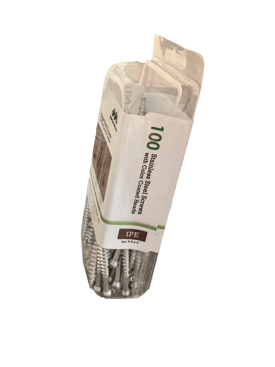 Vlonderschroef | RVS met gekleurde kop | Set à 100 stuks | Ipé - Afbeelding 3
