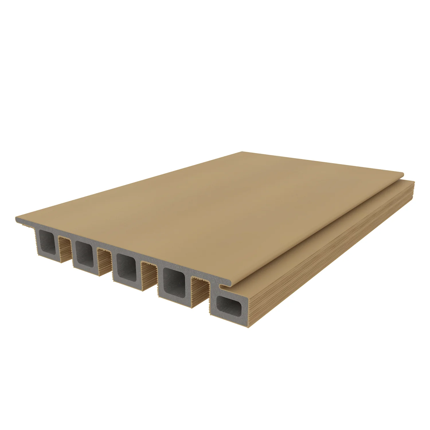 Wandbekleding NewTechWood Composiet Castellation 25 profiel | Red Cedar - Afbeelding 4