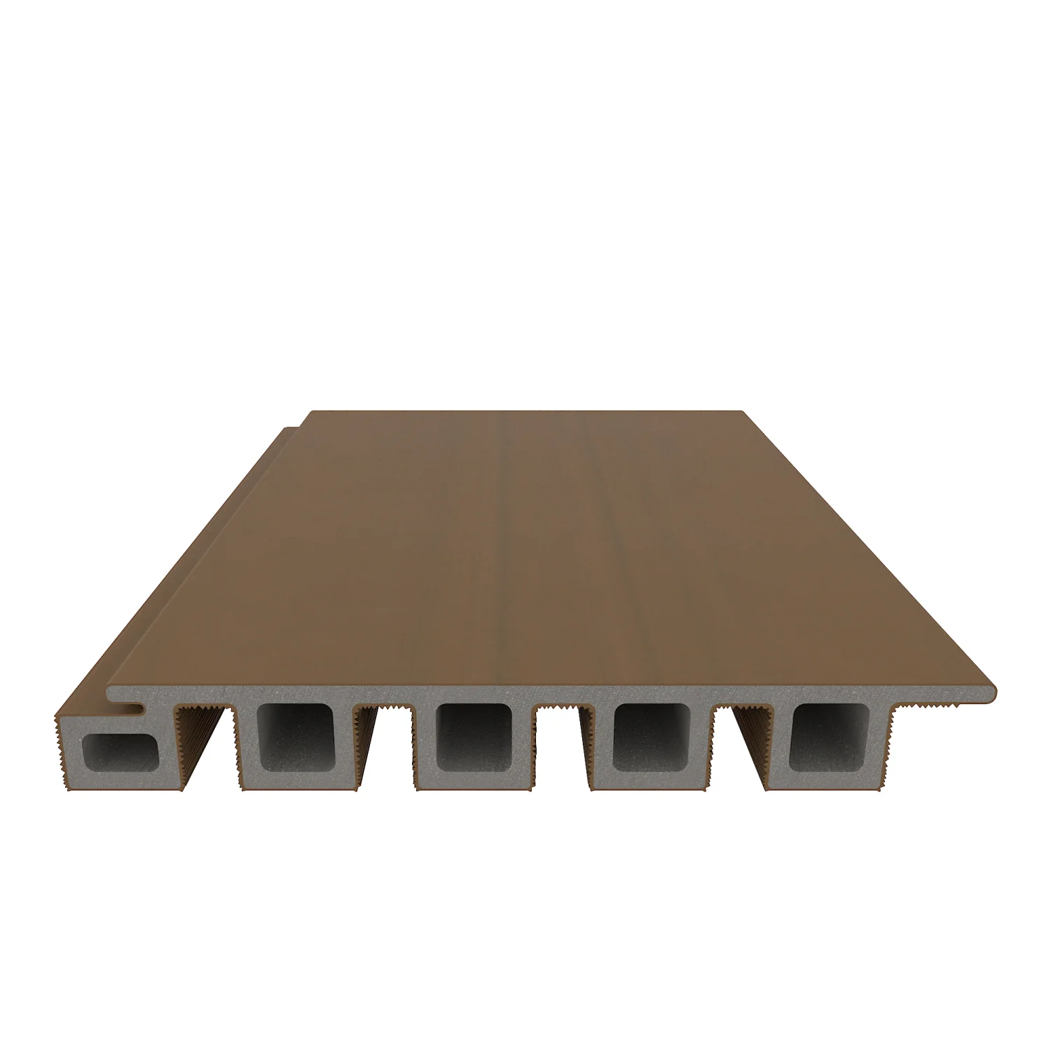 Wandbekleding NewTechWood Composiet Castellation 25 profiel | Teak - Afbeelding 3