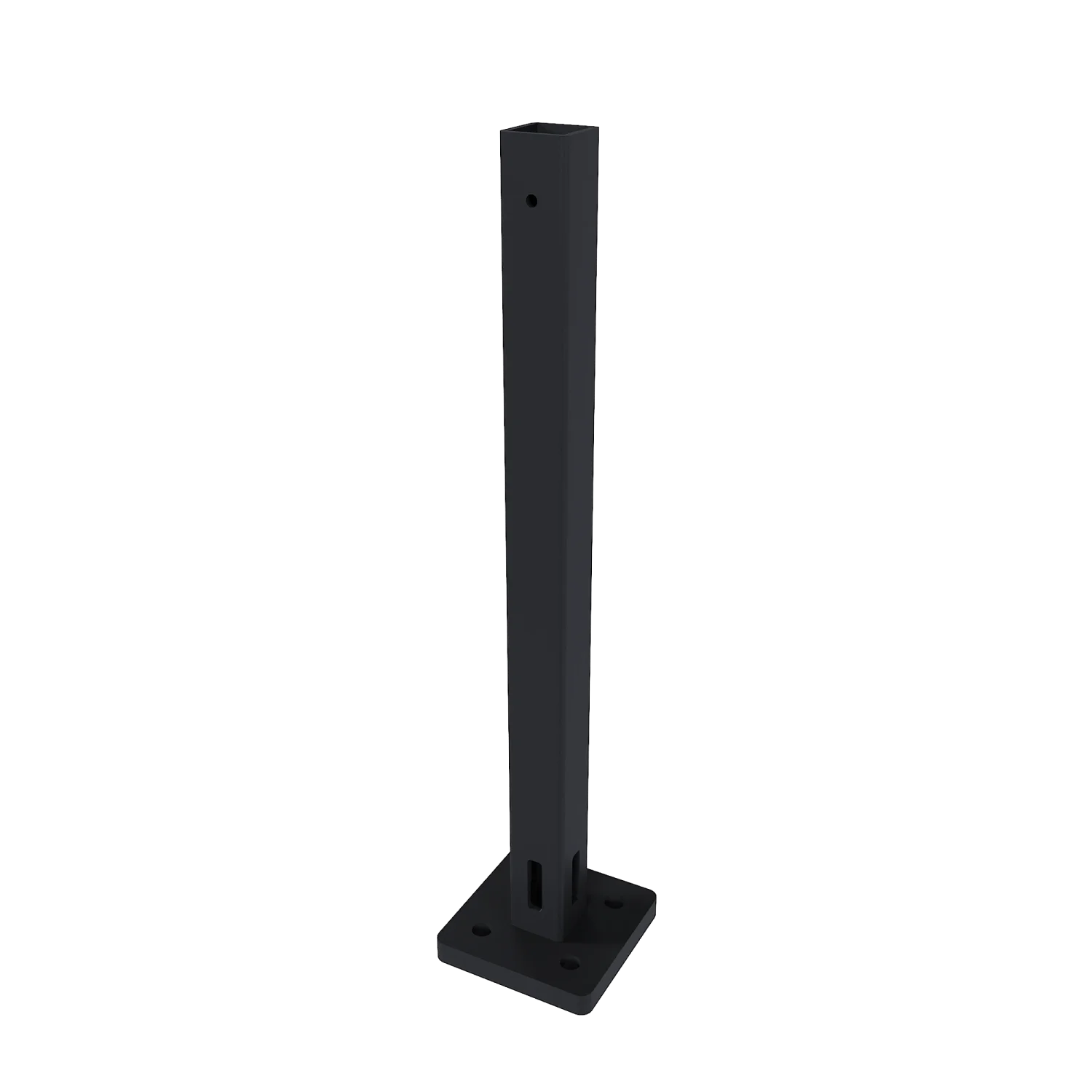 Paalhouder NewTechWood incl. bevestigingsmateriaal | Zwart