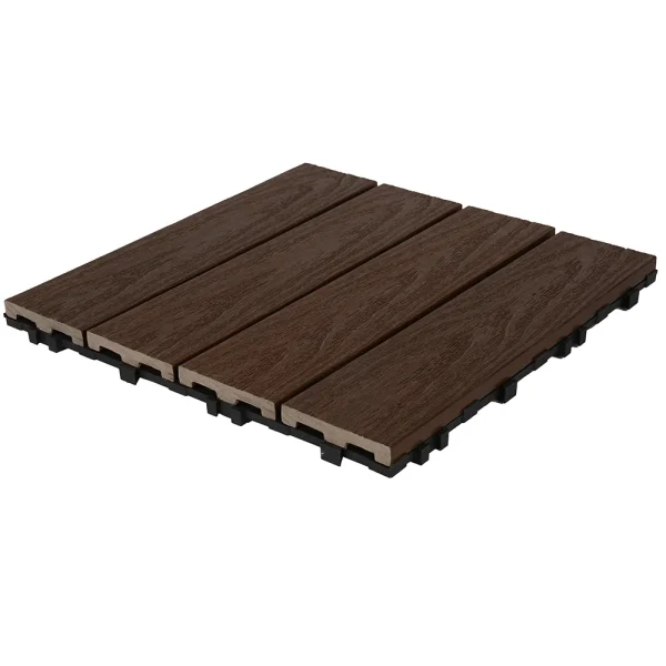 Vlondertegels NewTechWood Composiet Houtstructuur | Ipé |  30 x 30 cm