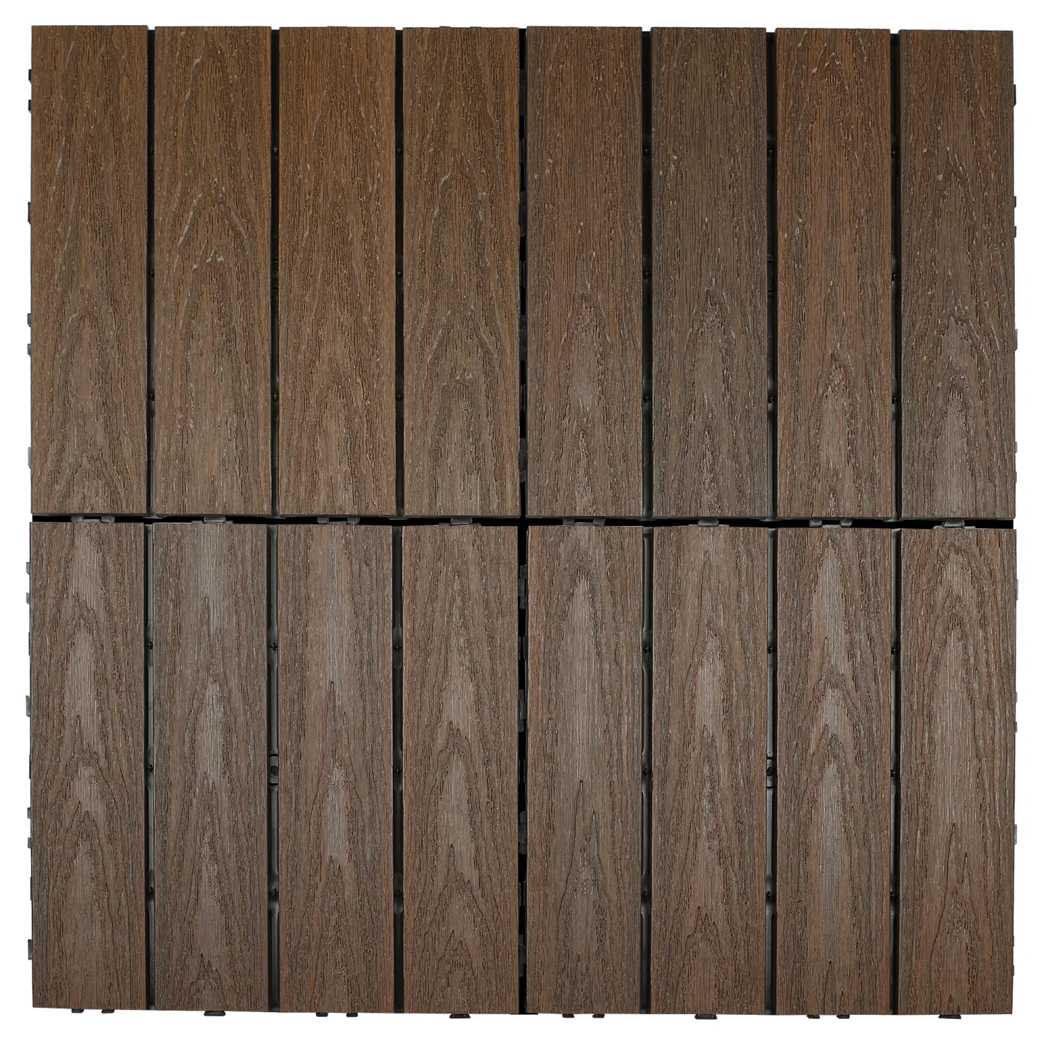 Vlondertegels NewTechWood Composiet Houtstructuur | Ipé | 30 x 30 cm - Afbeelding 4