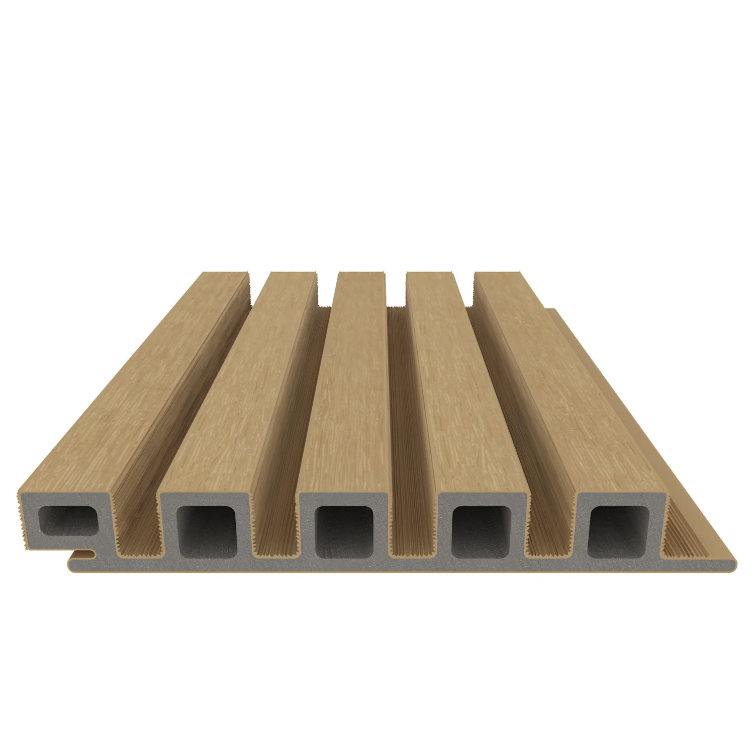 Wandbekleding NewTechWood Composiet Castellation 25 profiel | Red Cedar - Afbeelding 3