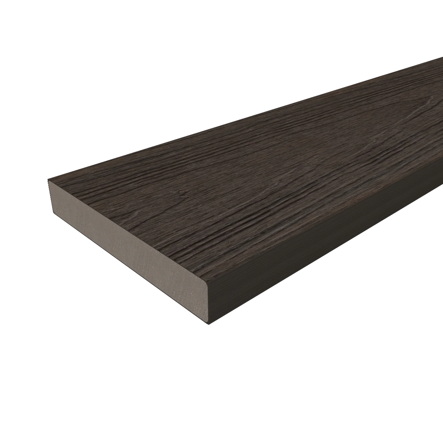 Kantplank NewTechWood Composiet Houtstructuur | Walnoot | 13,8 cm