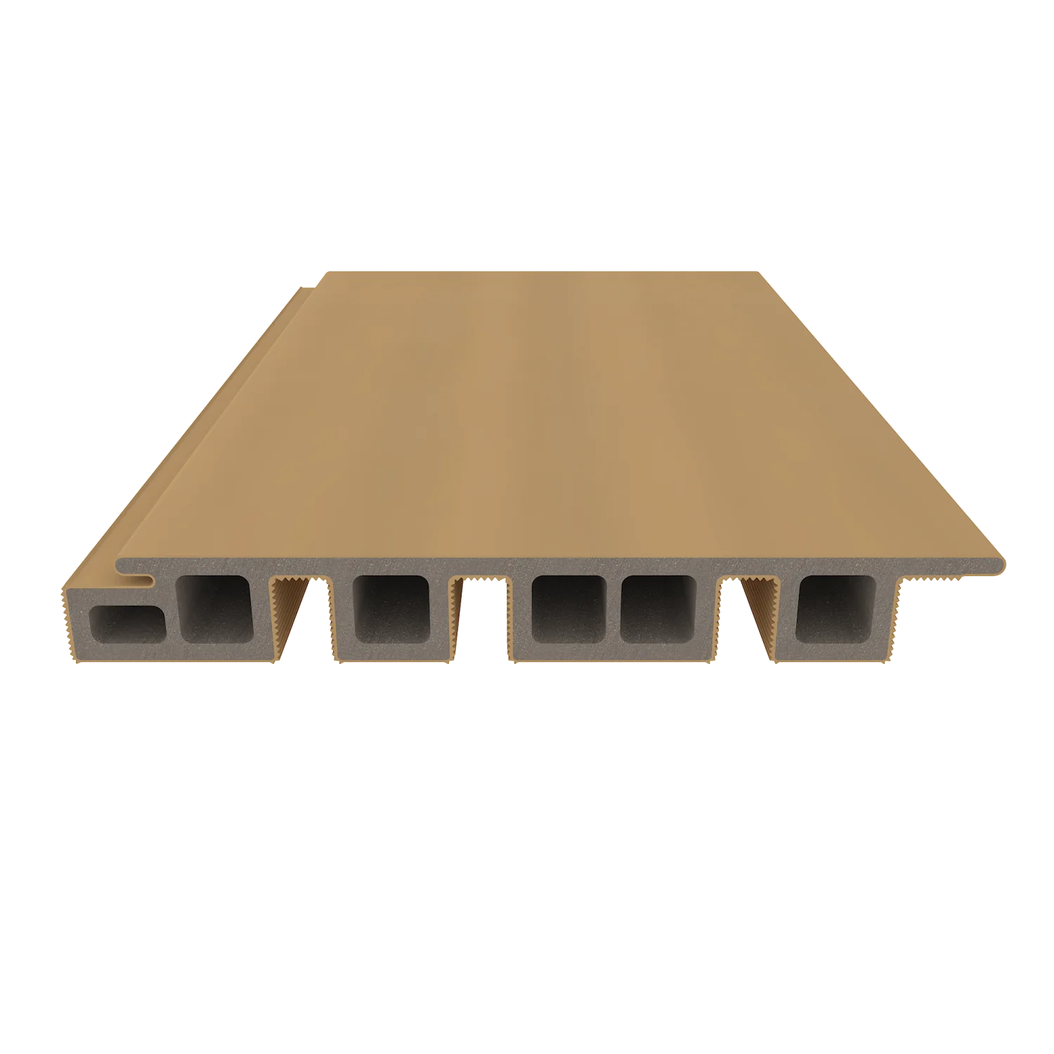 Sample | Wandbekleding NewTechWood Composiet Castellation 4325 profiel | Red Cedar - Afbeelding 4