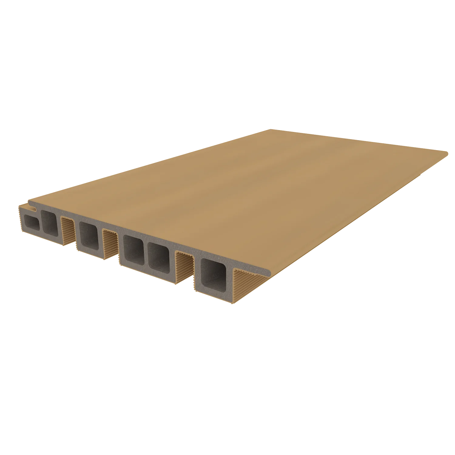 Sample | Wandbekleding NewTechWood Composiet Castellation 4325 profiel | Red Cedar - Afbeelding 5