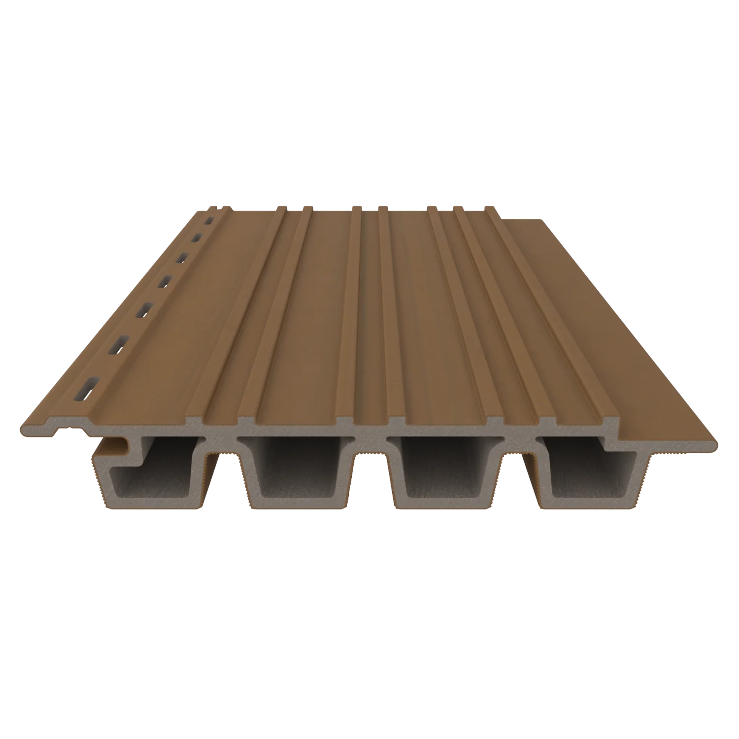 Sample | Gevelbekleding NewTechWood Composiet Castellation PRO35 | Teak - Afbeelding 4