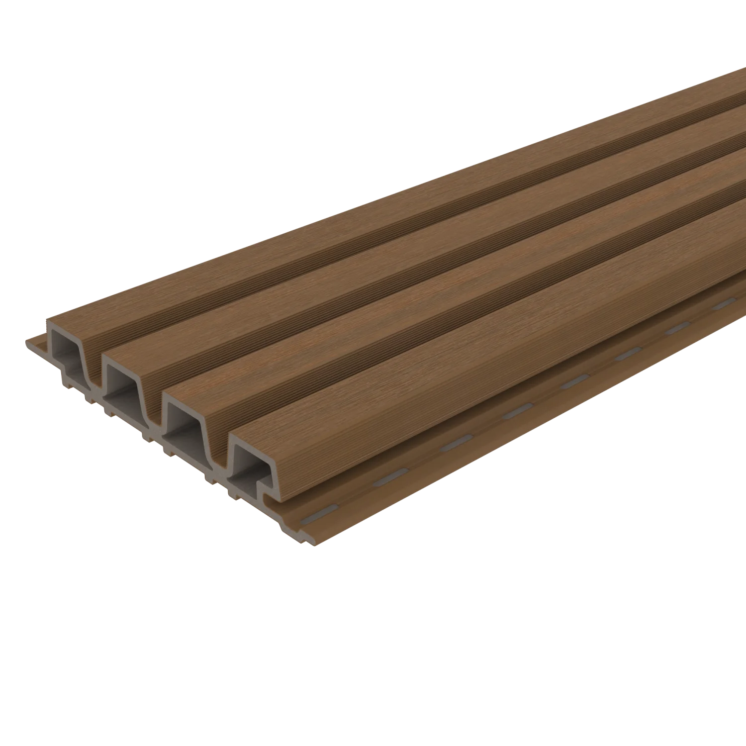 Sample | Gevelbekleding NewTechWood Composiet Castellation PRO35 | Teak - Afbeelding 3