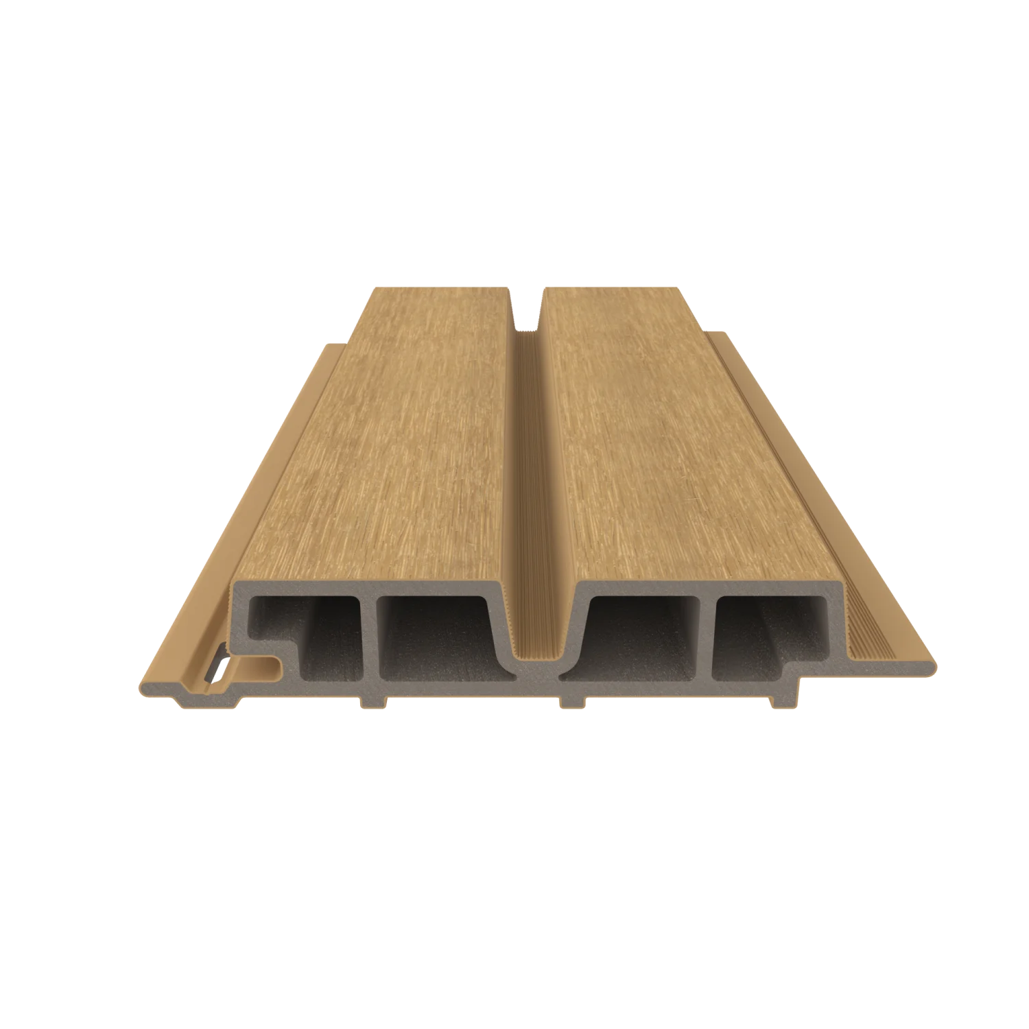 Sample | Gevelbekleding NewTechWood Composiet Castellation PRO65 | Red Cedar