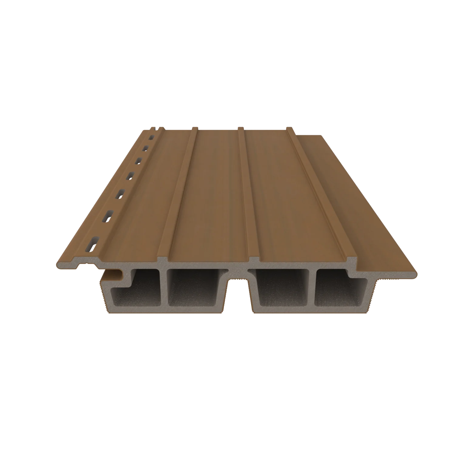 Sample | Gevelbekleding NewTechWood Composiet Castellation PRO65 | Teak - Afbeelding 4