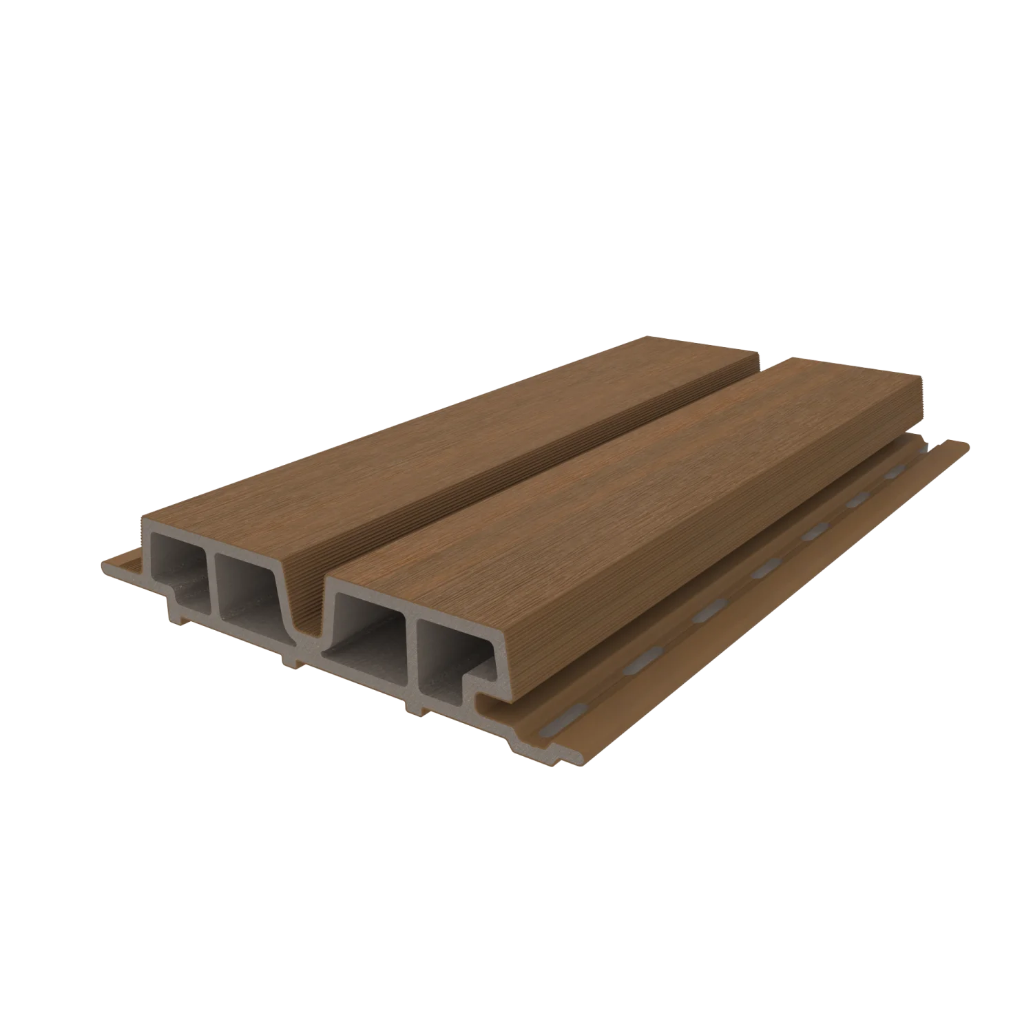 Sample | Gevelbekleding NewTechWood Composiet Castellation PRO65 | Teak - Afbeelding 2