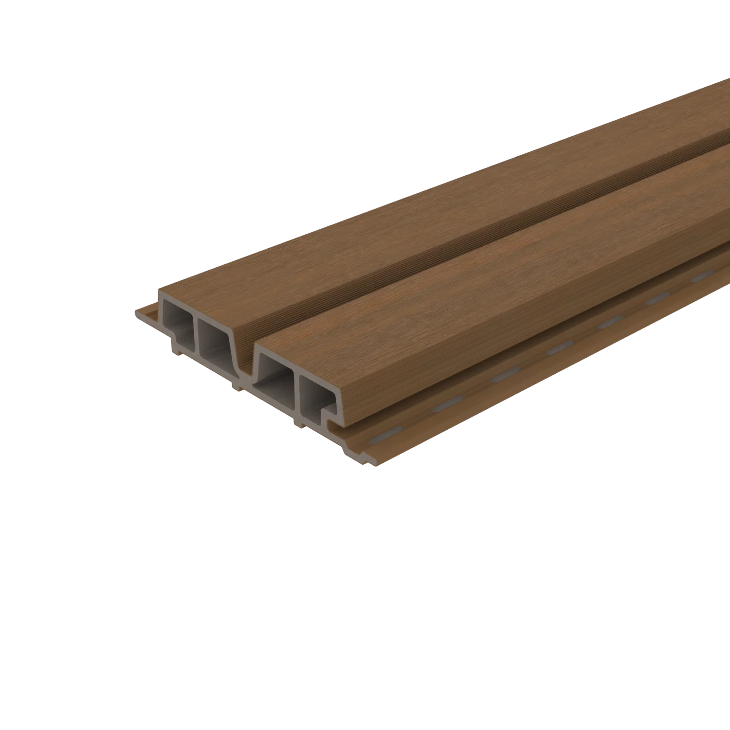 Sample | Gevelbekleding NewTechWood Composiet Castellation PRO65 | Teak - Afbeelding 3