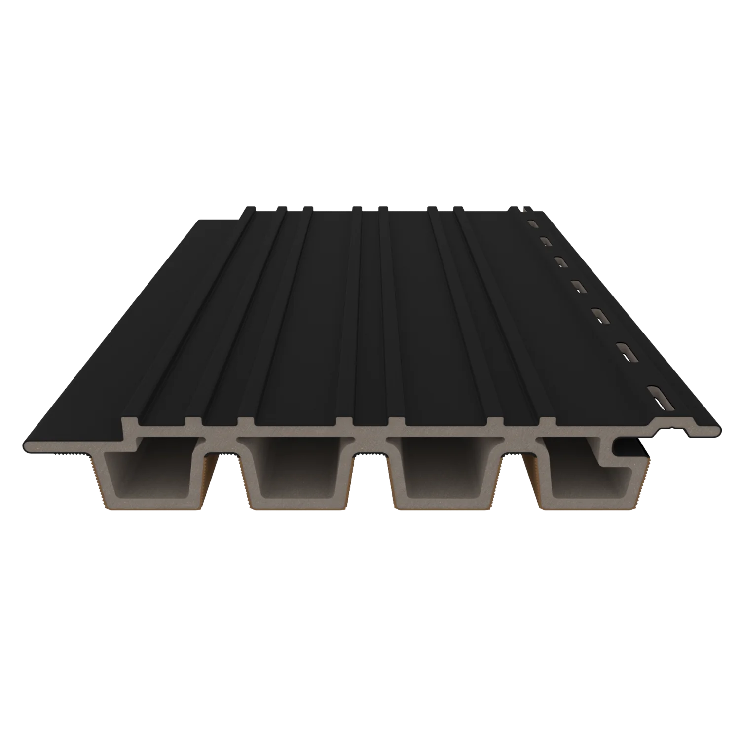Gevelbekleding NewTechWood Composiet Castellation PRO35 | Teak/Black - Afbeelding 3