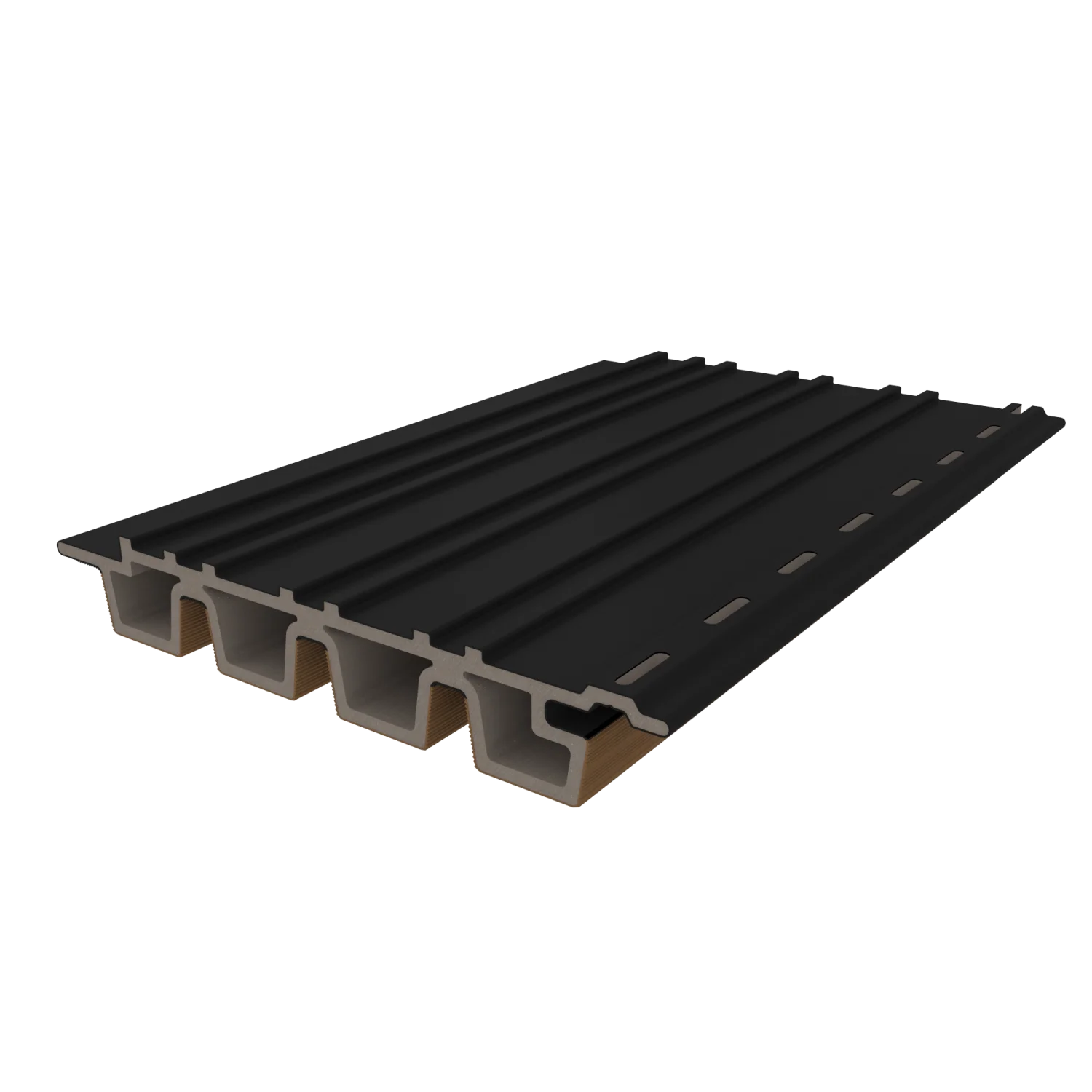 Gevelbekleding NewTechWood Composiet Castellation PRO35 | Teak/Black - Afbeelding 5