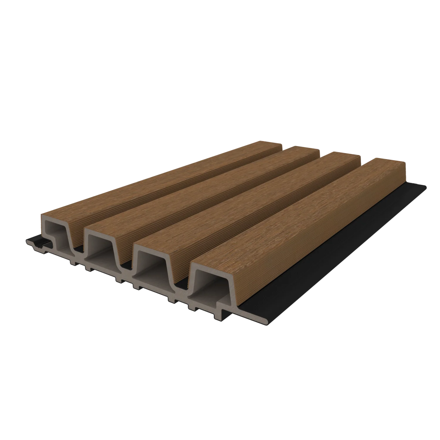 Gevelbekleding NewTechWood Composiet Castellation PRO35 | Teak/Black - Afbeelding 4