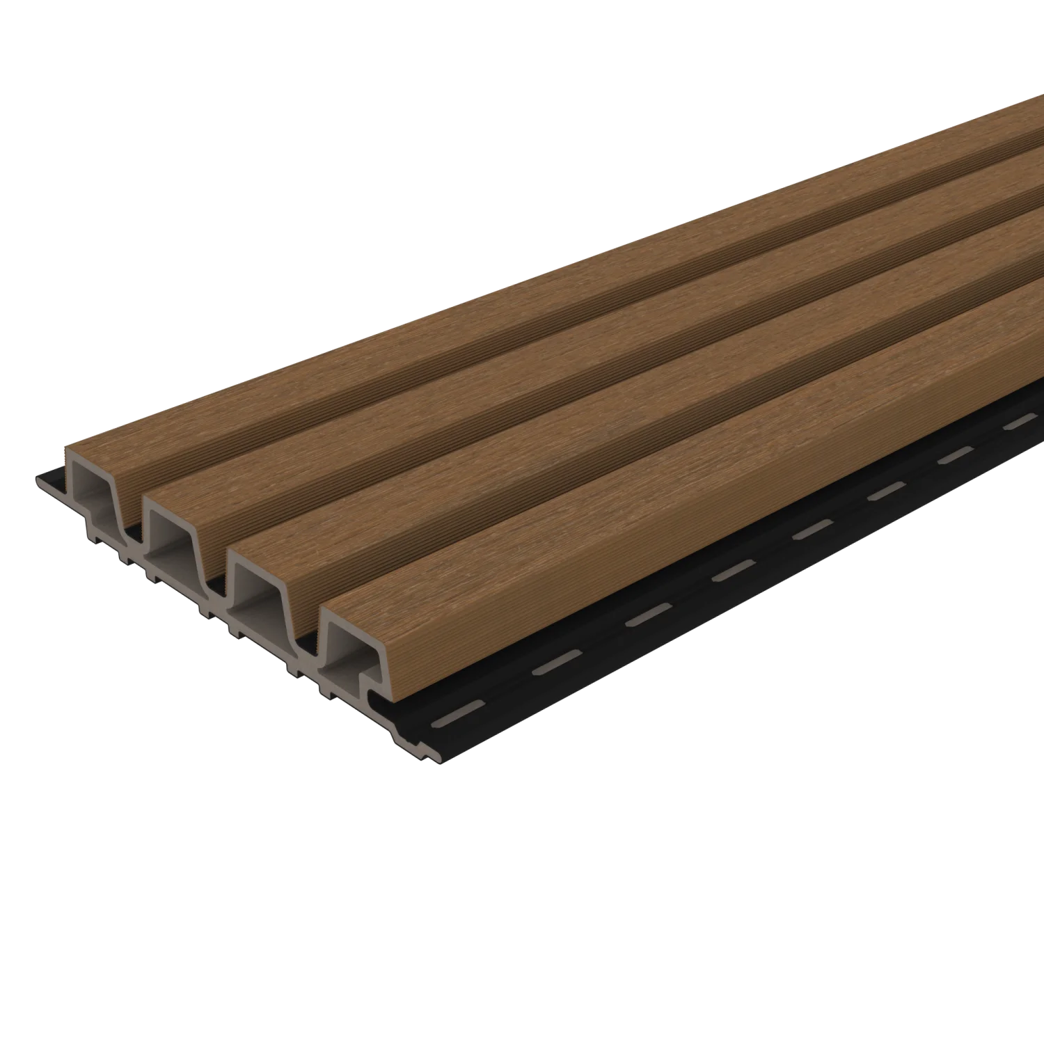 Gevelbekleding NewTechWood Composiet Castellation PRO35 | Teak/Black