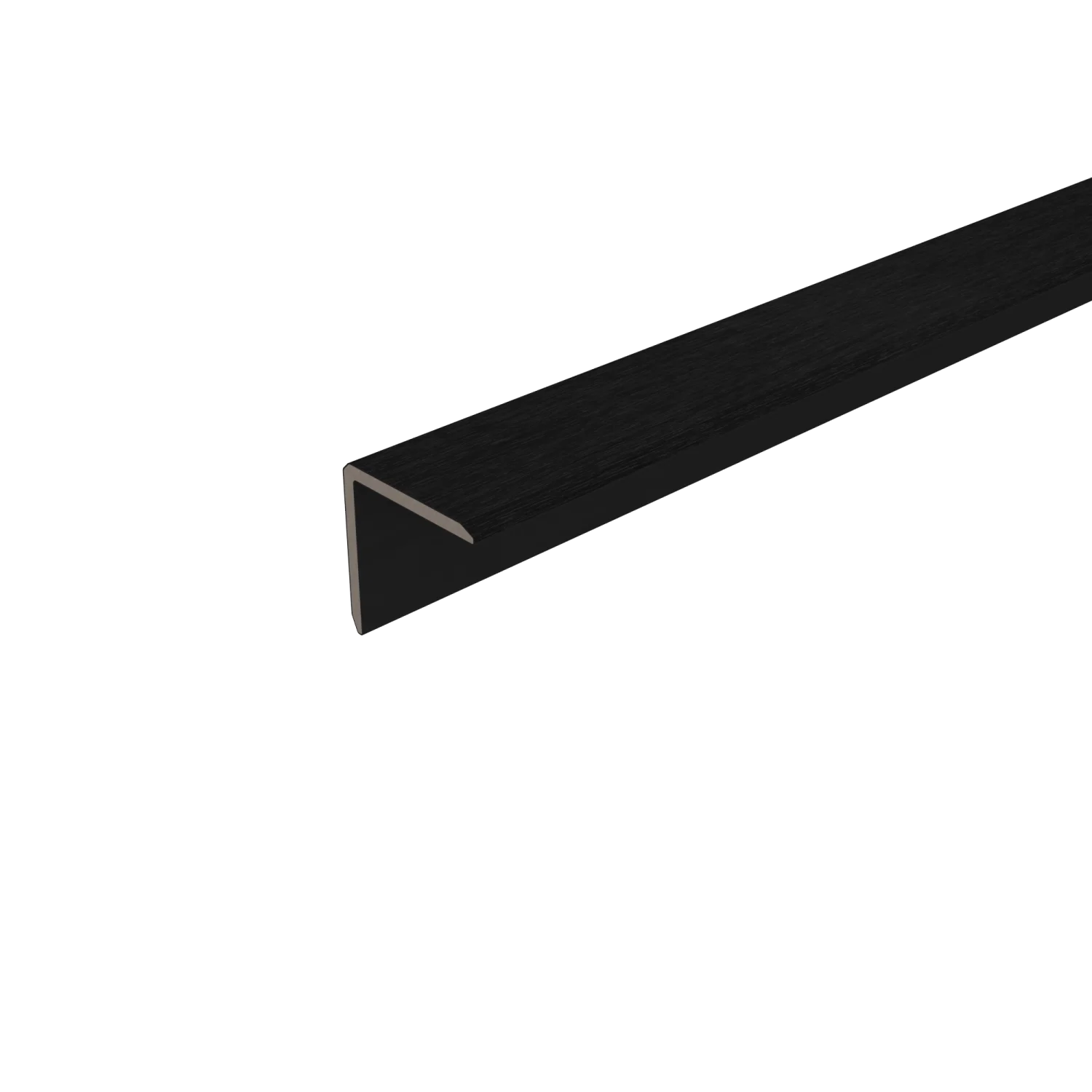 Hoekprofiel NewTechWood Composiet t.b.v. wandbekleding vlak | Ebony Zwart