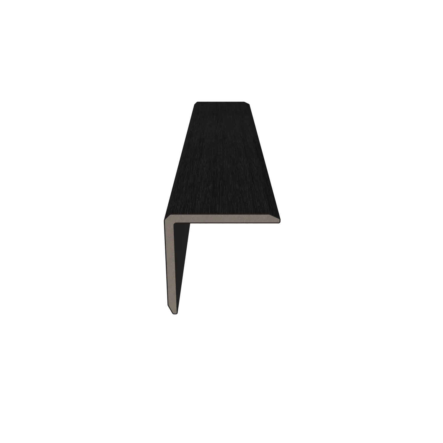 Hoekprofiel NewTechWood Composiet t.b.v. wandbekleding vlak | Ebony Zwart - Afbeelding 2