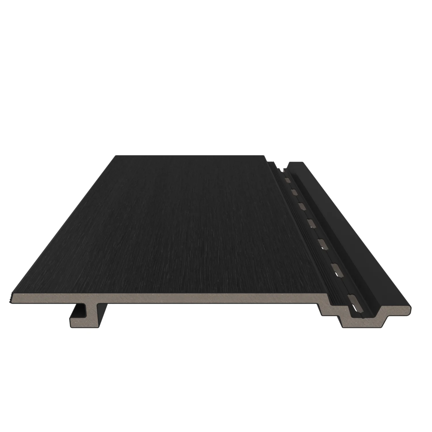 Sample | Wandbekleding vlak NewTechWood Composiet | Ebony Zwart