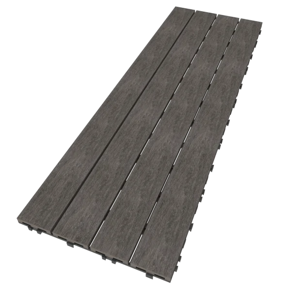 Vlondertegels NewTechWood Composiet Houtstructuur | Silver Gray |  30 x 90 cm