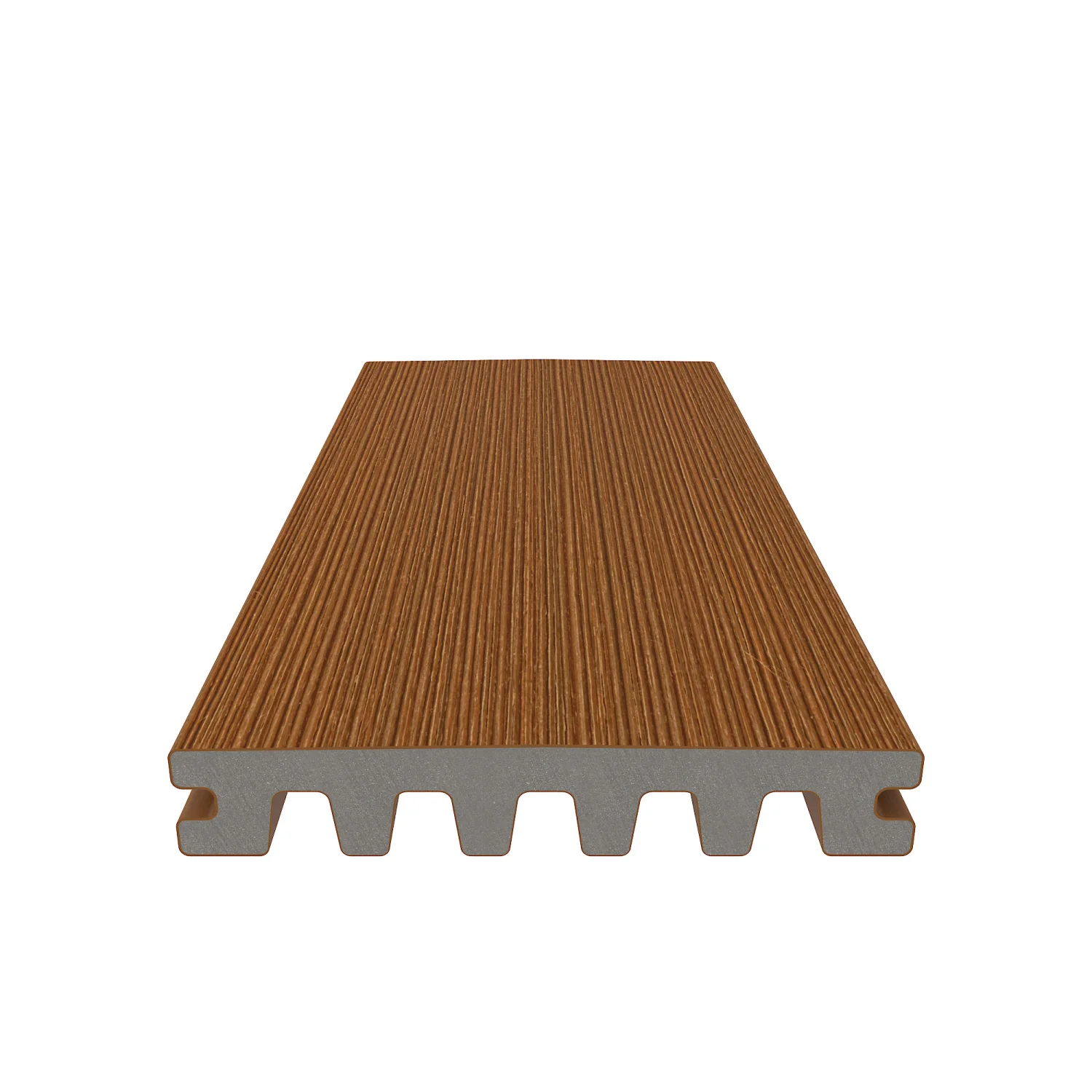 Sample | Vlonderplank NewTechWood Composiet Enkelzijdig | Teak | 13,8 cm