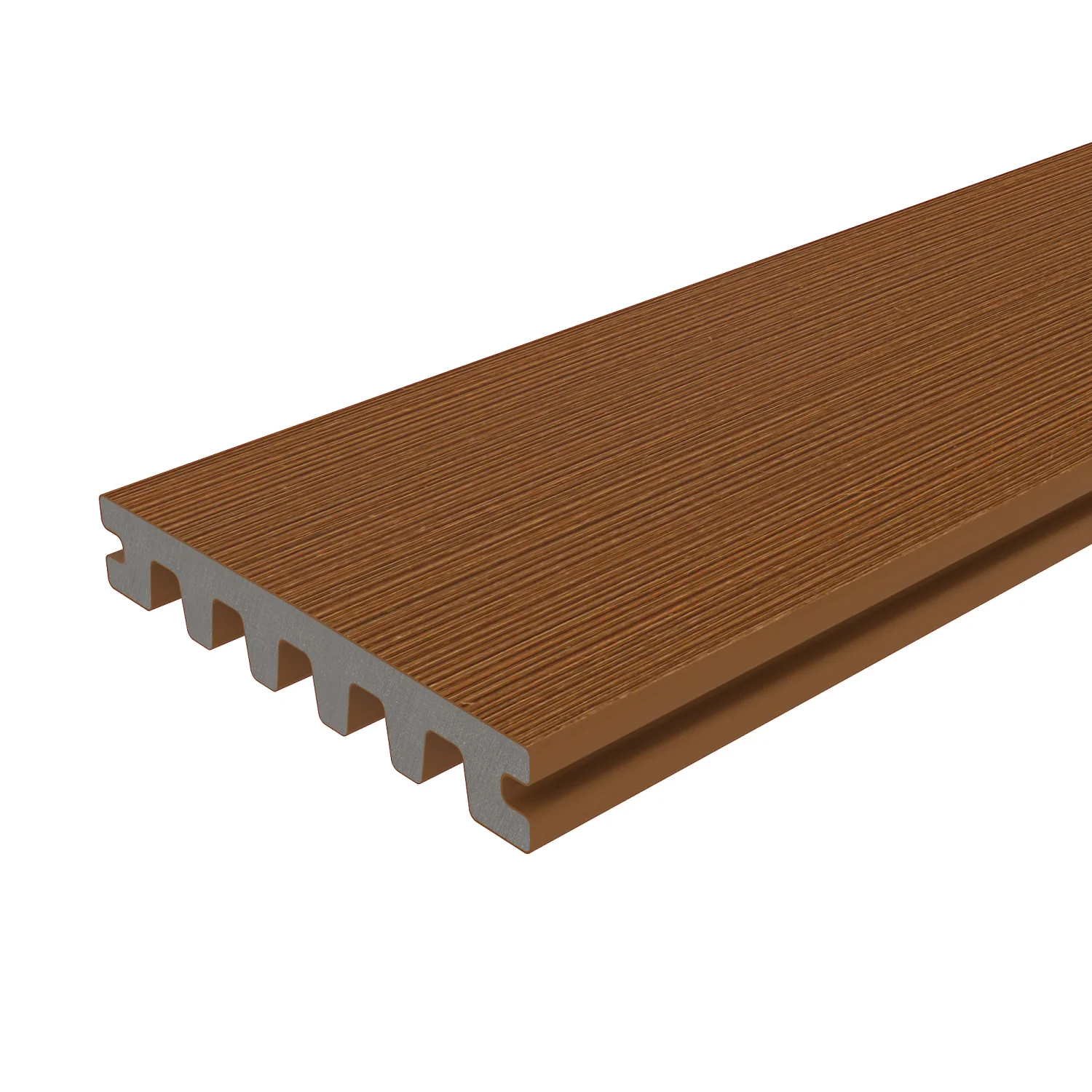 Sample | Vlonderplank NewTechWood Composiet Enkelzijdig | Teak | 13,8 cm - Afbeelding 3