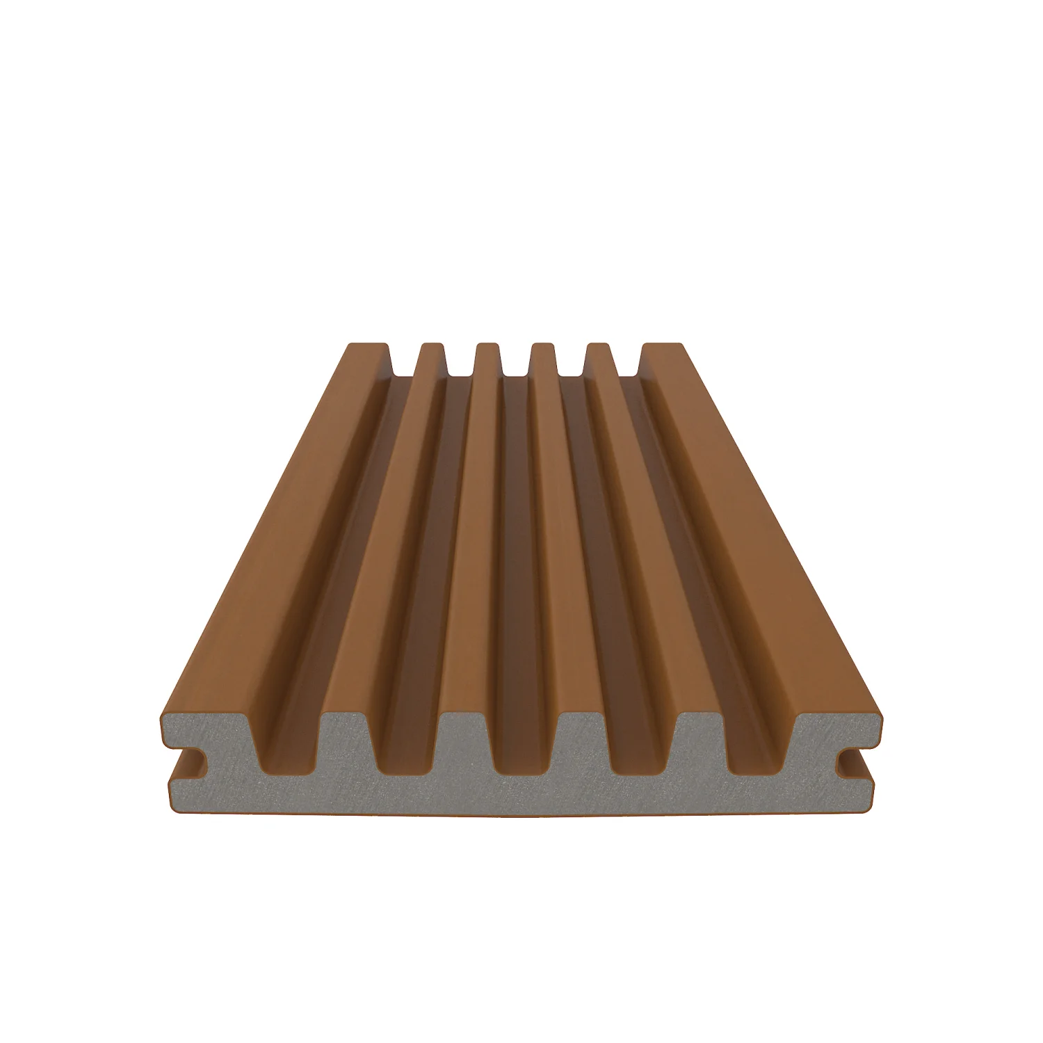 Sample | Vlonderplank NewTechWood Composiet Enkelzijdig | Teak | 13,8 cm - Afbeelding 4